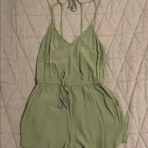 Olive green romper